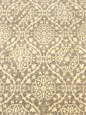 Shirin Brown Hand-knotted Wool-Silk Persian Rug - Brown