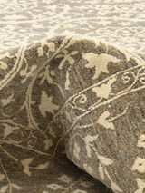Shirin Brown Hand-knotted Wool-Silk Rug