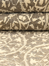 Shirin Brown Hand-knotted Wool-Silk Rug