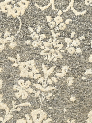 Anahita Grey Hand-knotted Wool-Silk Persian Rug - Grey
