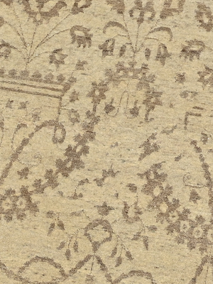 Royan Hand-knotted Wool-Silk Persian Rug - Beige