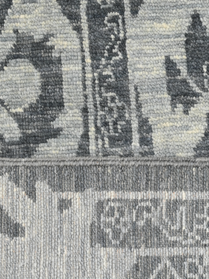 Lumira Hand-knotted Wool Persian Rug - Charcoal