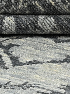 Lumira Hand-knotted Wool Persian Rug - Charcoal