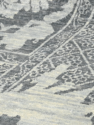 Lumira Hand-knotted Wool Persian Rug - Charcoal