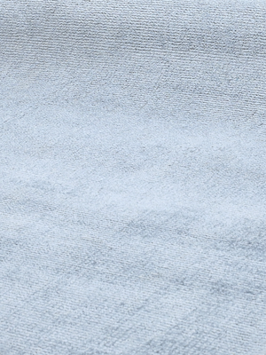 Reyma Hand-woven Scalloped Rug - Pale Blue