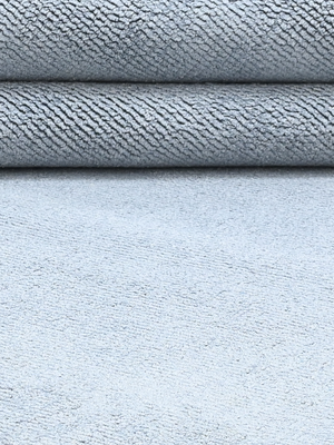 Reyma Hand-woven Scalloped Rug - Pale Blue