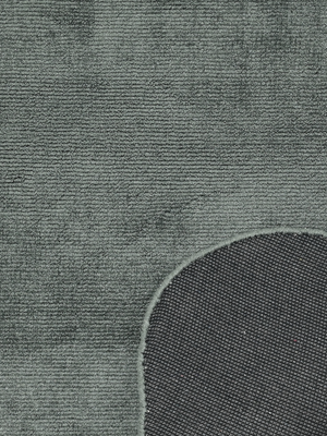Aniera Hand-woven Scalloped Rug - Sage Grey