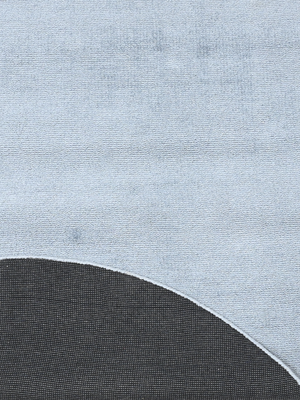 Raima Hand-woven Oval Rug - Pale Blue