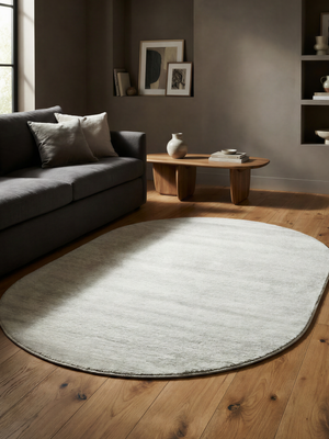 Eiliya Hand-woven Oval Rug - Sage Green