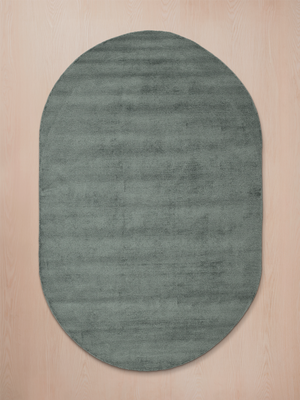 Luniva Hand-woven Oval Rug - Sage Grey