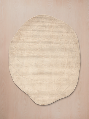 Siyana Hand-woven Organic Rug - Beige
