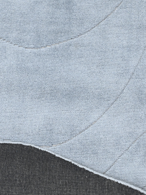 Mehira Hand-woven Organic Abstract Rug - Pale Blue