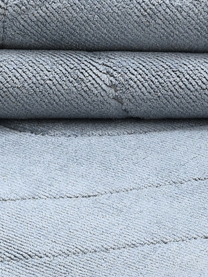 Mehira Hand-woven Organic Abstract Rug - Pale Blue
