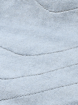Mehira Hand-woven Organic Abstract Rug - Pale Blue