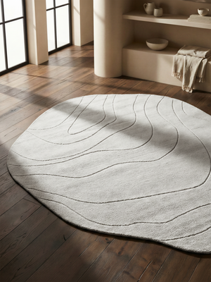Riyana Hand-woven Organic Rug - Sage Green