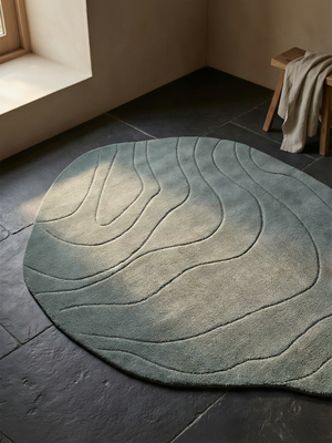 Viyona Hand-woven Organic Rug - Sage Grey