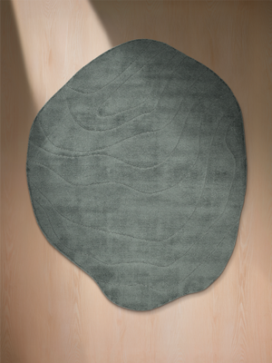 Viyona Hand-woven Organic Rug - Sage Grey
