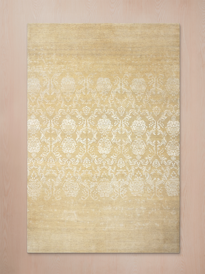 Boheme Hand-knotted Wool & Silk Persian Rug - Beige