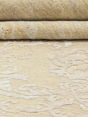 Boheme Hand-knotted Wool & Silk Persian Rug - Beige