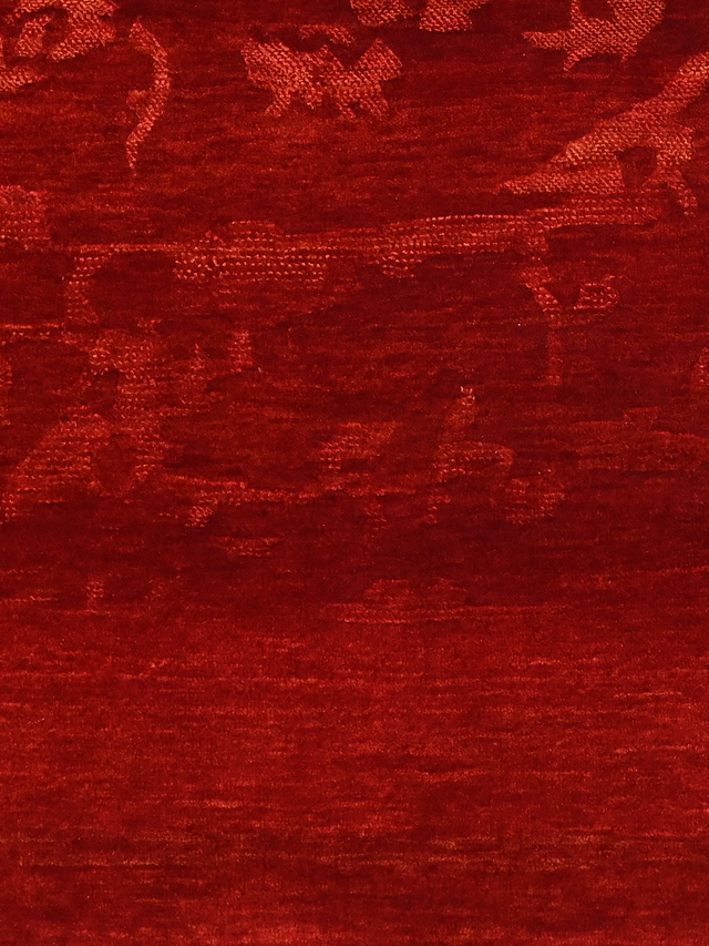 Mohair handgeknüpfter Teppich aus Wolle und Seide