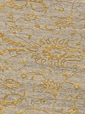 Erbe Hand-knotted Wool & Silk Persian Rug - Beige