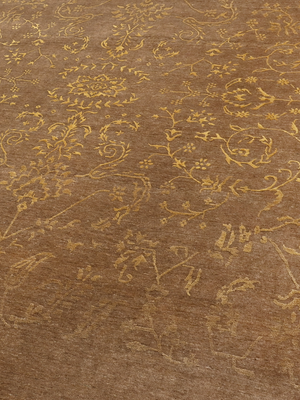 Unnati Hand-knotted Wool & Silk Persian Rug - Beige