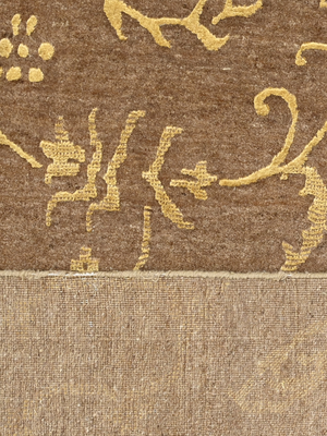 Unnati Hand-knotted Wool & Silk Persian Rug - Beige