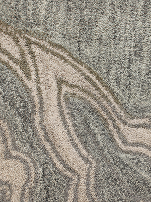 Brooke Hand-tufted Wool Floral Rug - Blue