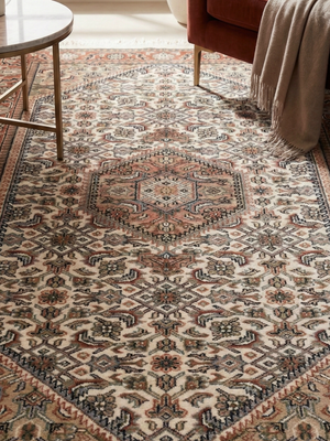 Monique Hand-knotted Wool Persian Rug - Rust