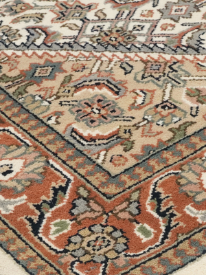 Monique Hand-knotted Wool Persian Rug - Rust