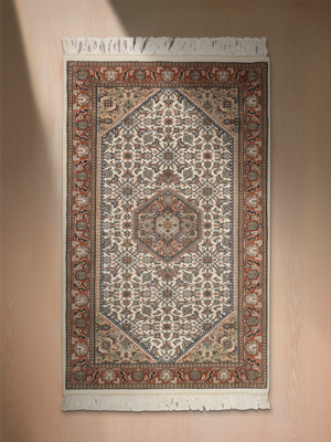 Monique Hand-knotted Wool Persian Rug - Rust
