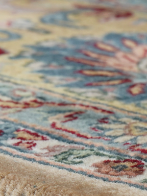 Ivaylo Hand-knotted Wool Persian Rug - Cream