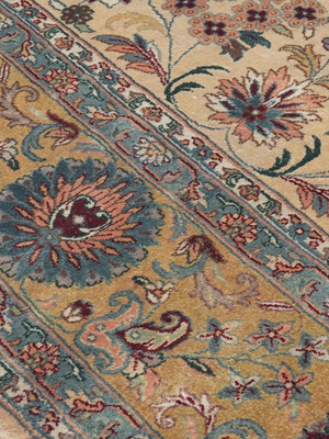 Ivaylo Hand-knotted Wool Persian Rug - Cream
