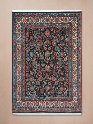 Rhianne Hand-knotted Wool Persian Rug - Blue