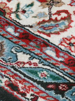 Rhianne Hand-knotted Wool Persian Rug - Blue