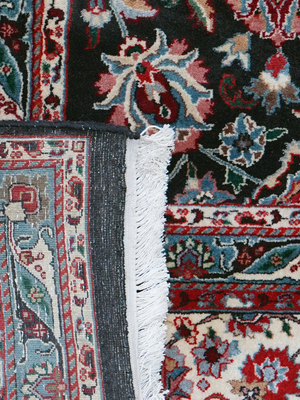 Rhianne Hand-knotted Wool Persian Rug - Blue
