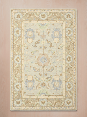 Callum Hand-tufted Wool Persian Rug - Blue