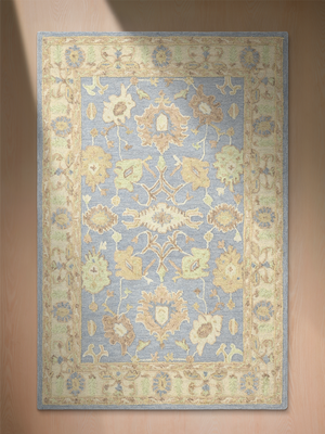 Nahid Hand-tufted Wool Persian Rug - Blue