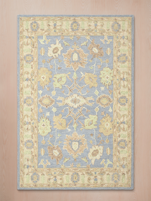 Nahid Hand-tufted Wool Persian Rug - Blue