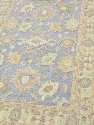 Nahid Hand-tufted Wool Persian Rug - Blue