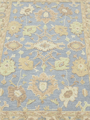 Nahid Hand-tufted Wool Persian Rug - Blue