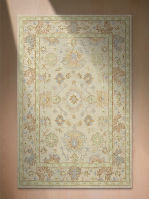 Zakir Hand-tufted Wool Persian Rug - Blue