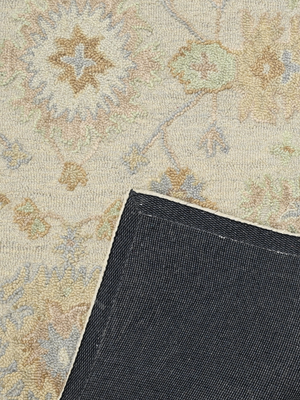 Zakir Hand-tufted Wool Persian Rug - Blue