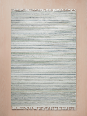 Janet Hand-woven Indoor-Outdoor Striped Rug - Green