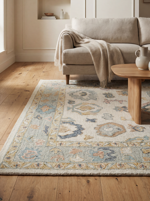 Skye Hand-tufted Wool Persian Rug - Ivory