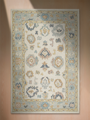 Skye Hand-tufted Wool Persian Rug - Ivory