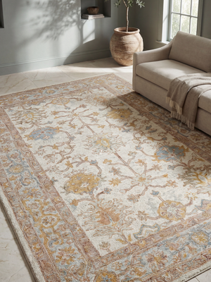Shelby Hand-tufted Wool Persian Rug - Ivory