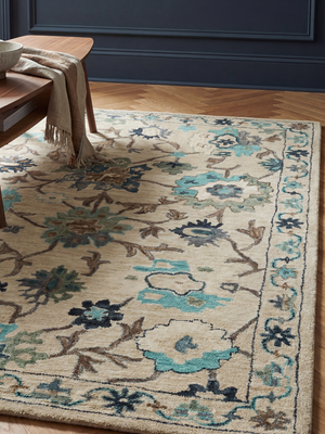 Justin Hand-tufted Wool Persian Rug - Cream