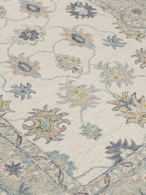 Dilay Hand-tufted Wool Persian Rug - Ivory