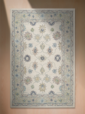 Dilay Hand-tufted Wool Persian Rug - Ivory